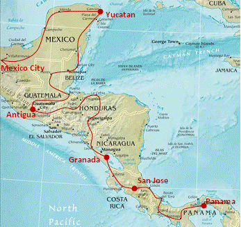 Map of Central_America_Explorer